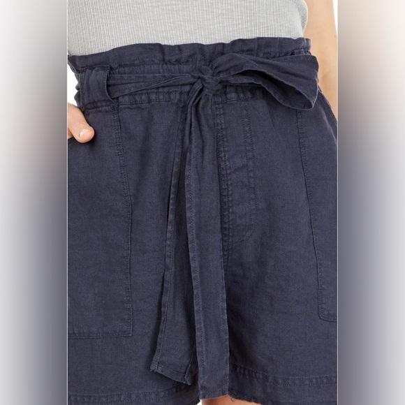 NWT Splendid Villa Easy Linen Shorts in Navy Blue, Size XS - Picture 3 of 8